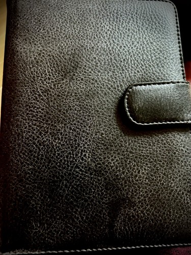 Black leather case - black, amazon